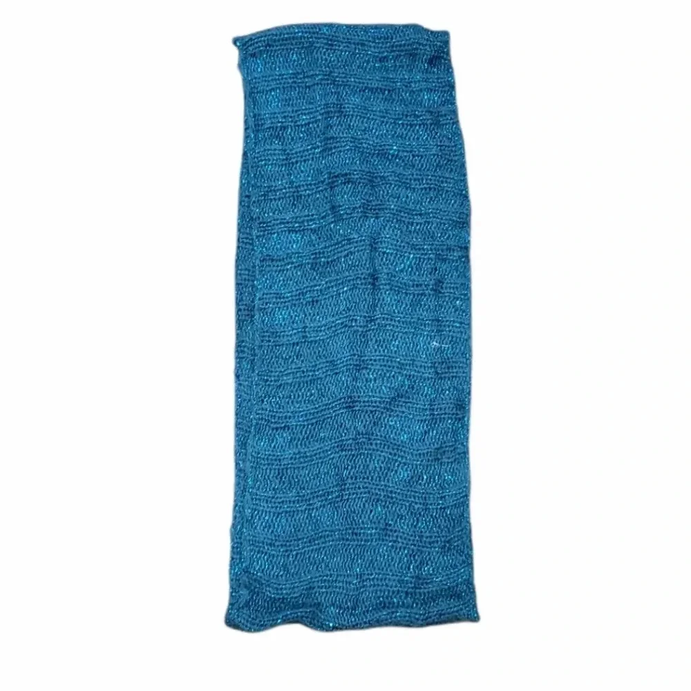 Teal Knit Warm Infinity Scarf
